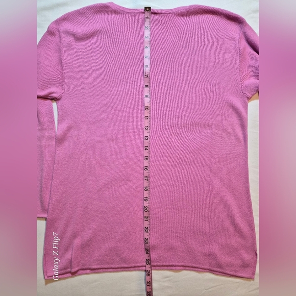 Talbots Petites Soft Pink V-Neck Sweater - Size LP - Picture 6 of 8